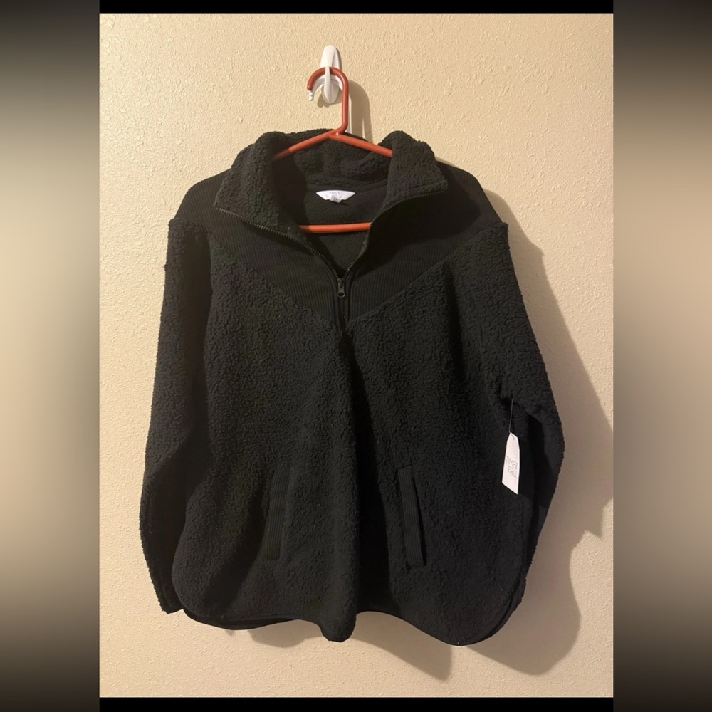 TIME AND TRU Black TT Cord Fleece Pullover NWT Women’s XXL (20)